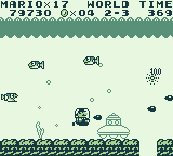 Mario in a submarine